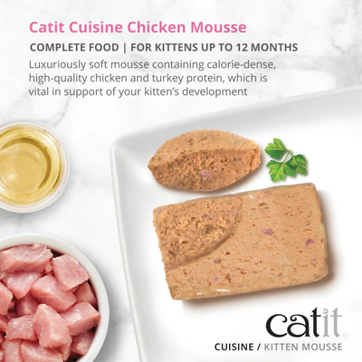 Catit Cuisine Chicken Mousse Kitten Food - 90g