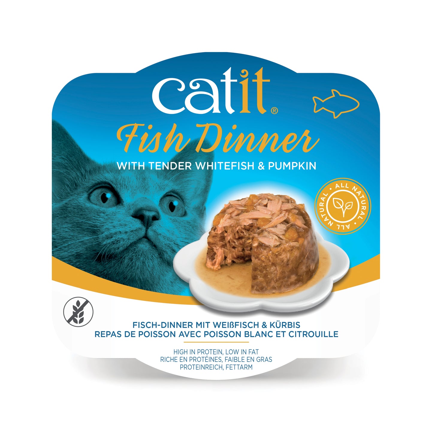 Catit Fish Dinner, Whitefish & Pumpkin 80 g