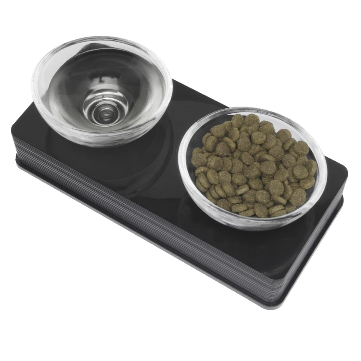 Catit Dual Glass Bowl