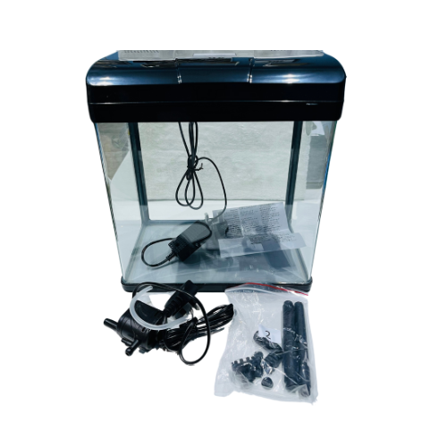 PF-285 Glass Aquarium with LED Light & Filter – 13L