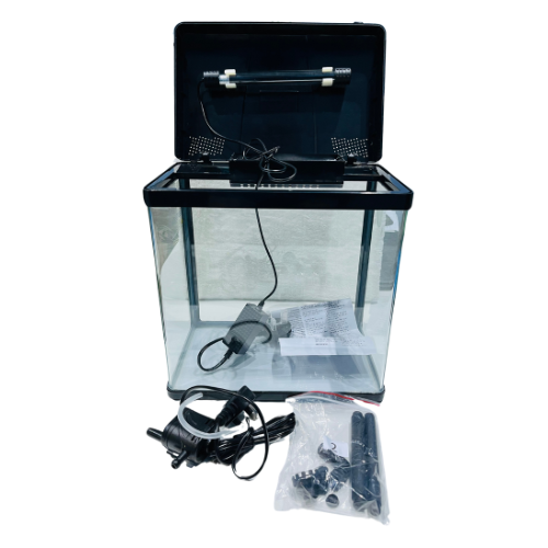 PF-285 Glass Aquarium with LED Light & Filter – 13L