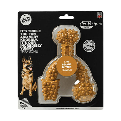 TastyBone Nylon Trio Large Dog - Peanut Butter