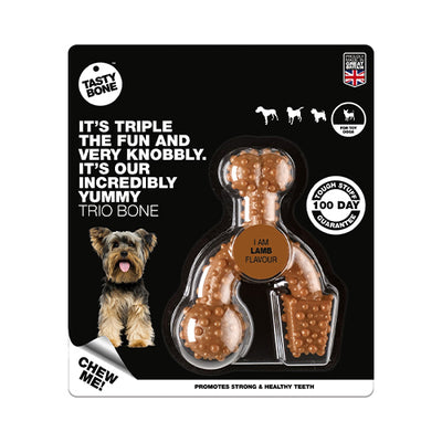 TastyBone Nylon Trio Toy Dog - Lamb