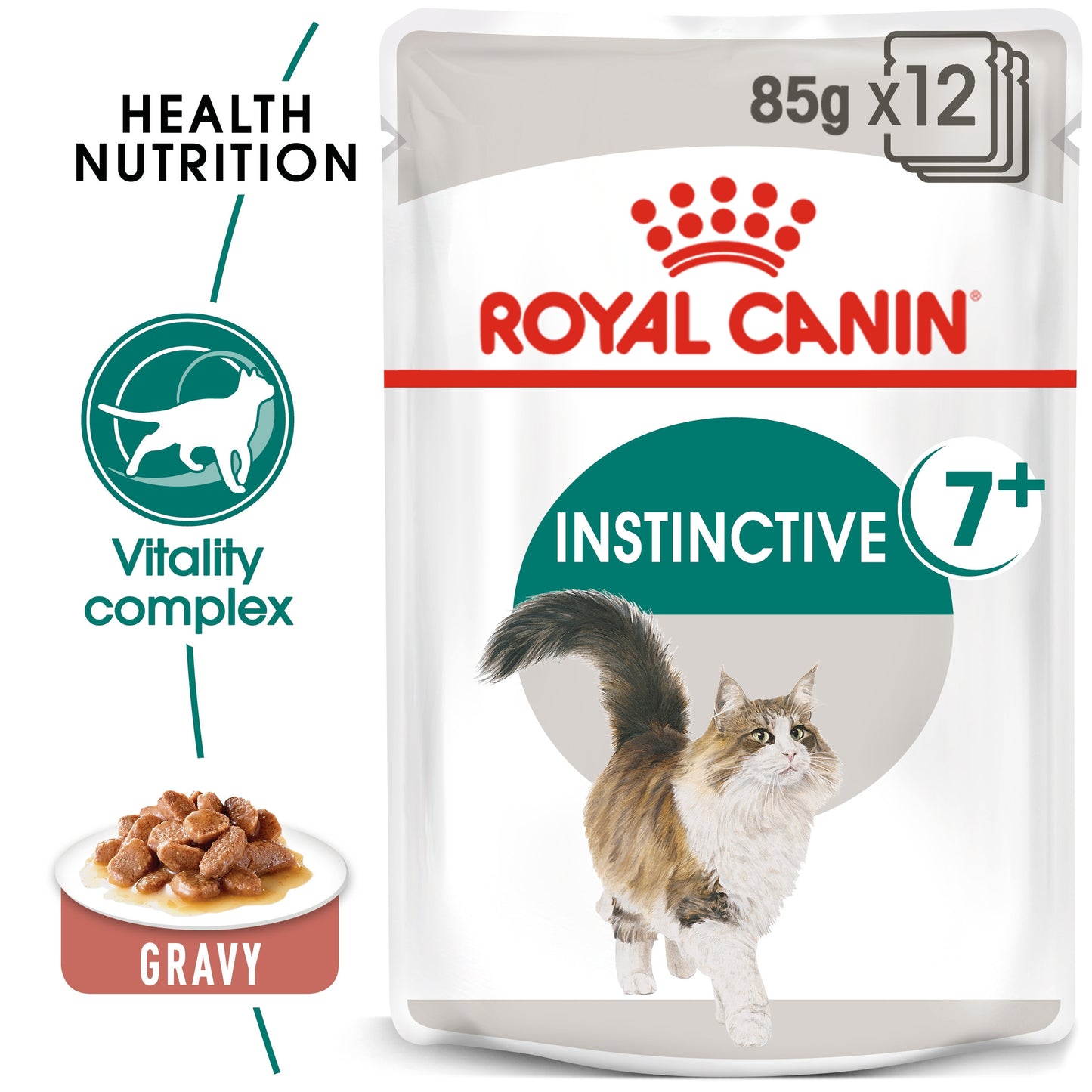 Feline Health Nutrition Instinctive +7 Gravy Wet Food - 85g