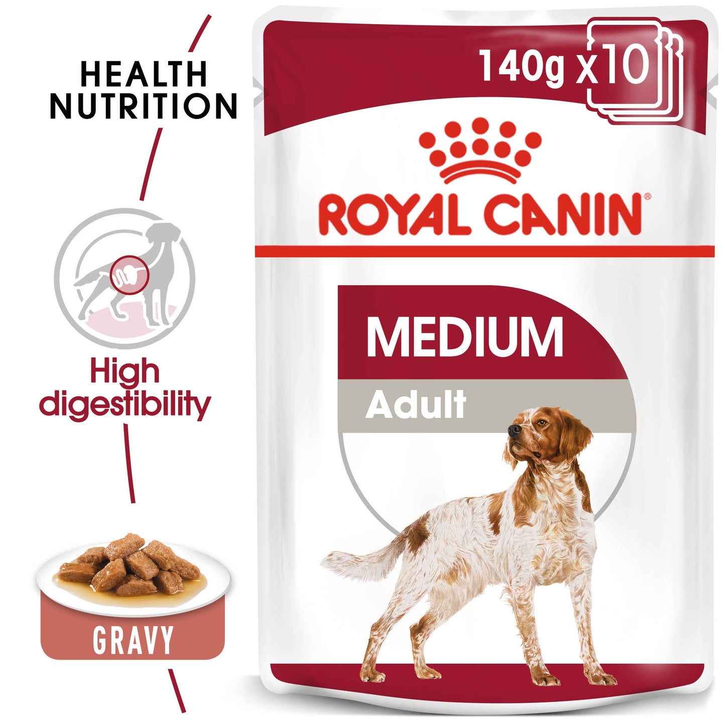 Size Health Nutrition Medium Adult Wet Food - 140g