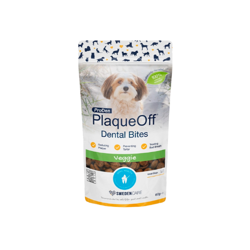 ProDen PlaqueOff Dental Bites for Small Dogs – Veggie Flavour | 60g