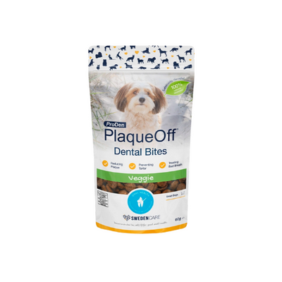 ProDen PlaqueOff Dental Bites for Small Dogs – Veggie Flavour | 60g