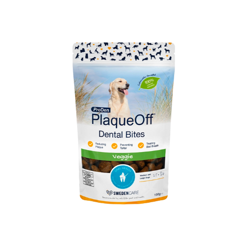 ProDen PlaqueOff Dental Bites for Medium/Large Dogs – Veggie Flavour | 150g
