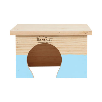 Rectangular Home Color Wooden House - Small/Blue
