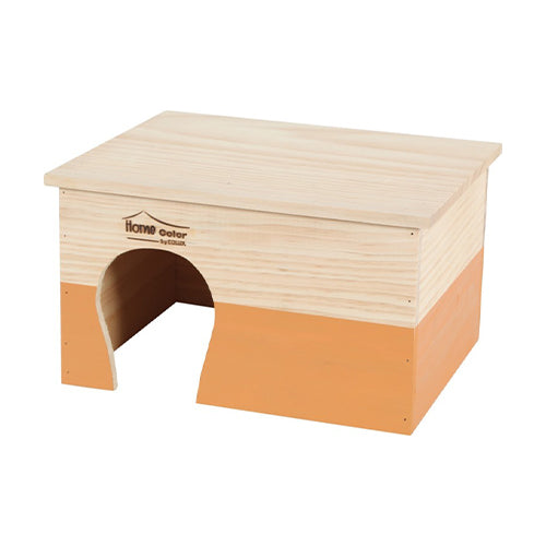 Rectangular Home Color Wooden House - X-Large/Orange