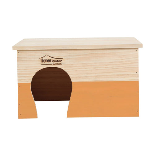 Rectangular Home Color Wooden House - X-Large/Orange