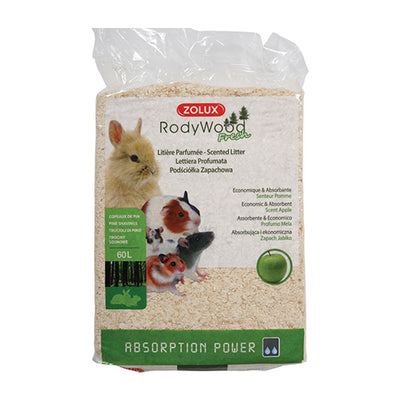Rodent Litter Rodywood Fresh Apple 60L