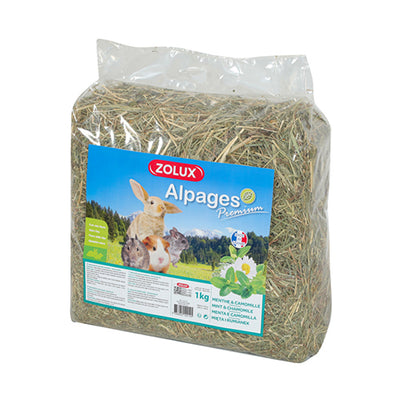 Premium Alpine Hay with Mint & Chamomile 1Kg