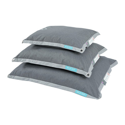 In/Out Cushion with Removable Cover Grey