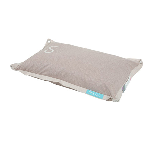 In/Out Cushion with Removable Cover Beige