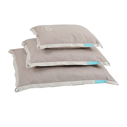 In/Out Cushion with Removable Cover Beige
