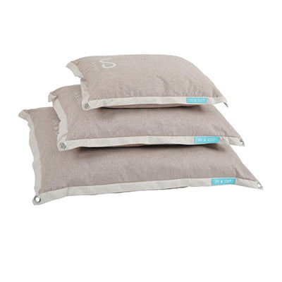 In/Out Cushion with Removable Cover Beige