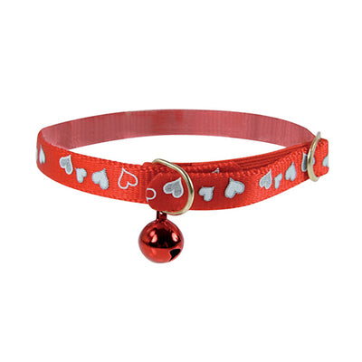 Reflective Heart Collar Orange