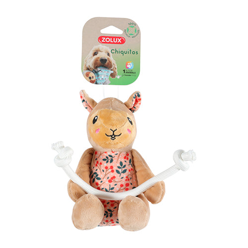 Chiquitos Llama Plush Toy with Rope