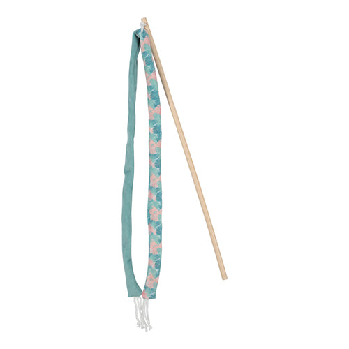 Ethicat Leaf Ribbon Wand Toy