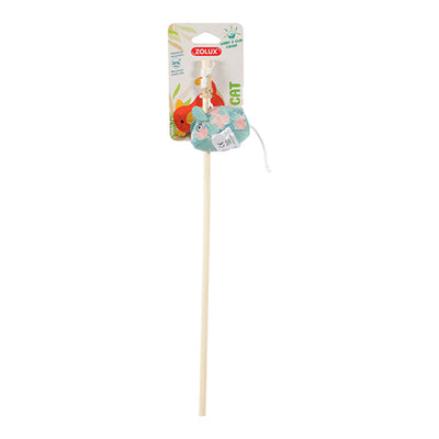 Ethicat Leaf Mouse Wand Toy