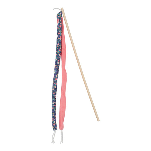 Ethicat Floral Ribbon Wand Toy