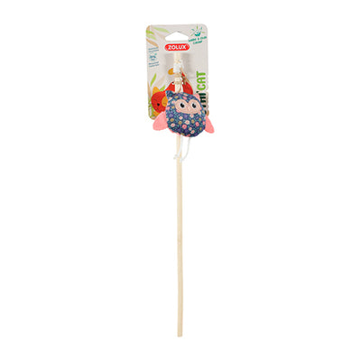 Ethicat Floral Owl Wand Toy