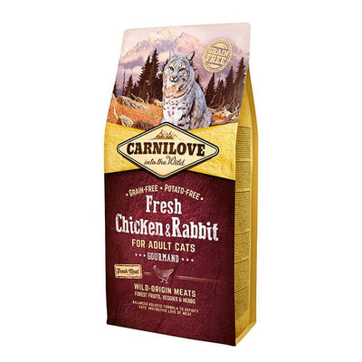 Carnilove Fresh Chicken & Rabbit Gourmand for Adult Cats