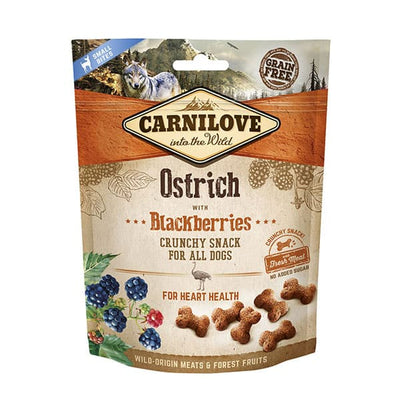 Carnilove Ostrich with Blackberries Crunchy Dog Treats 200g