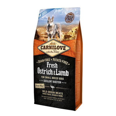 Carnilove Fresh Ostrich & Lamb for Small Breed Dogs 6Kg