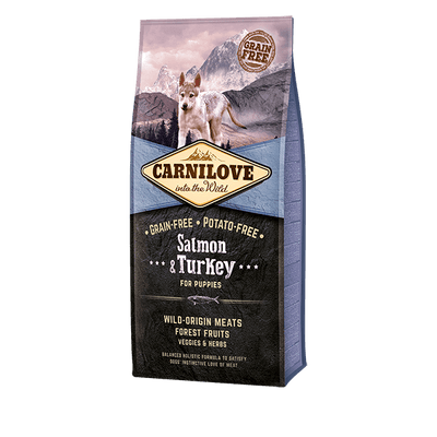 Carnilove Salmon & Turkey Puppy Food 12Kg