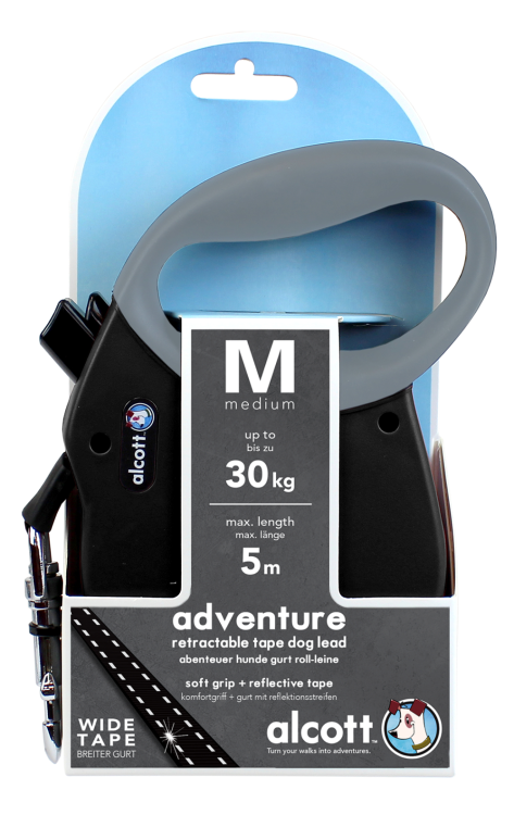 Adventure Retractable Leash, 5 m - Medium