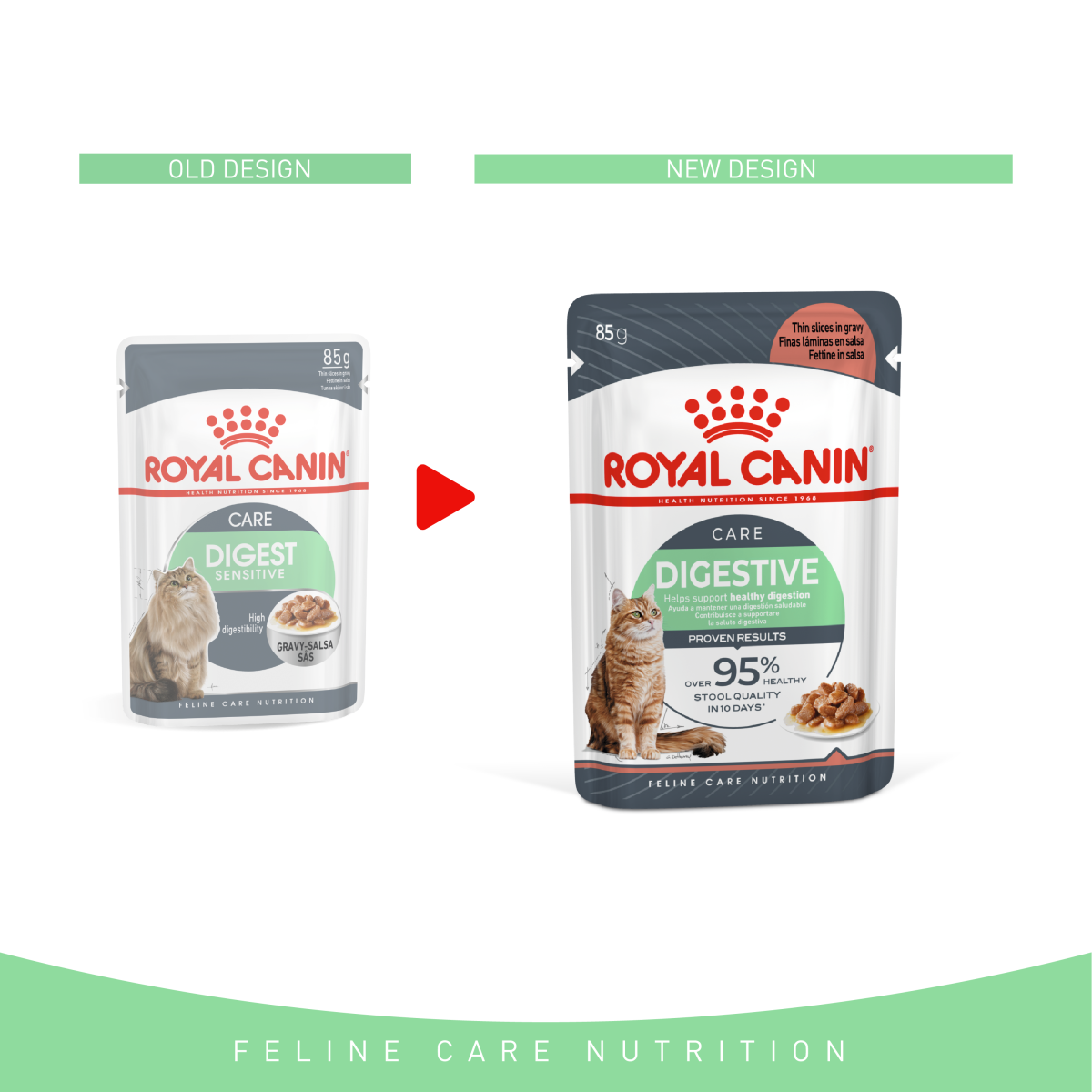 Feline Care Nutrition Digest Sensitive Gravy Wet Food - 85g