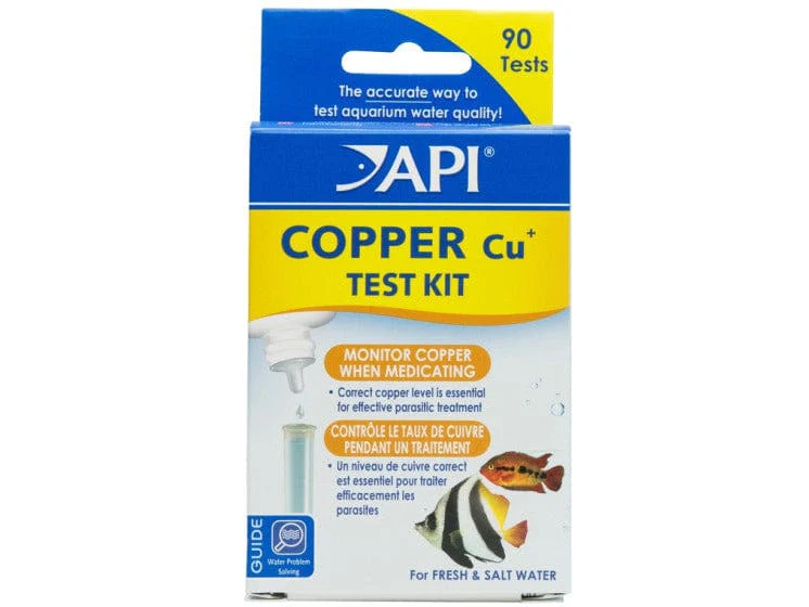 API Copper Cu+ Freshwater &amp; Saltwater Aquarium Test Kit,90 Counts