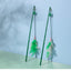 Cat-Teasing - Green Bamboo Plastick Pole