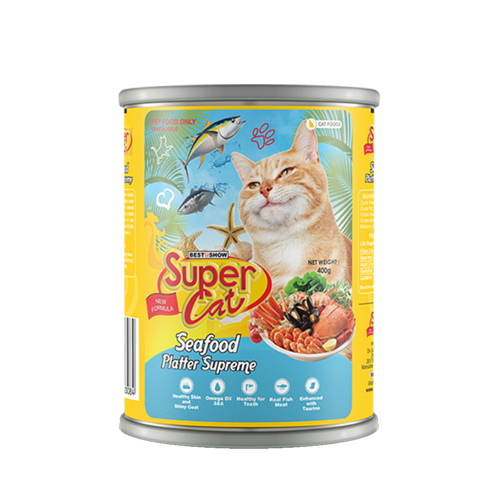 Super Cat Seafood Platter Supreme 400gr