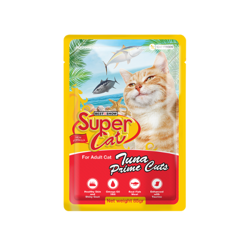 Supercat Tuna Prime Cuts Pouch 85gr
