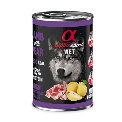 Canned Dog Food – Lamb with Pear (400g)
