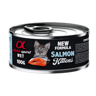 Wet Food for Kittens – Salmon Delight in Gravy (100g Can)