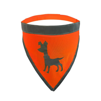 Visibility Dog Bandana, Small - Neon Orange