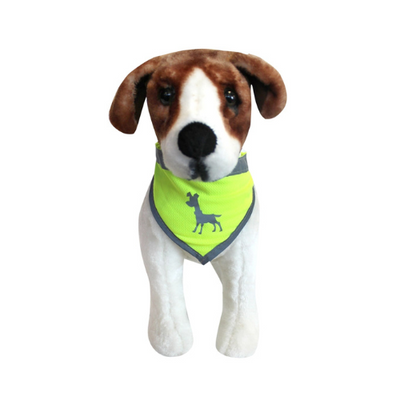 Visibility Dog Bandana, Small - Neon Yellow