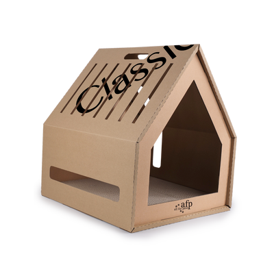 Classic Comfort - Home Sweet Home Cardboard Hideaway Scratcher