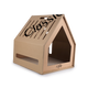 Classic Comfort – Home Sweet Home Cardboard Hideaway Scratcher | Cat House & Scratching Pad in One