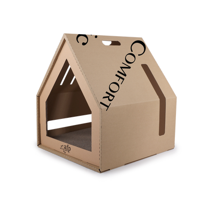 Classic Comfort - Home Sweet Home Cardboard Hideaway Scratcher