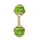 Dog Tennis Ball Rope Toy – Double Ball Tug Toy in Meadow Colors