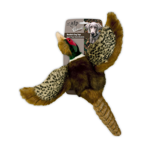 Classic Pheasant Dog Toy – Small Plush Toy for Small Breeds