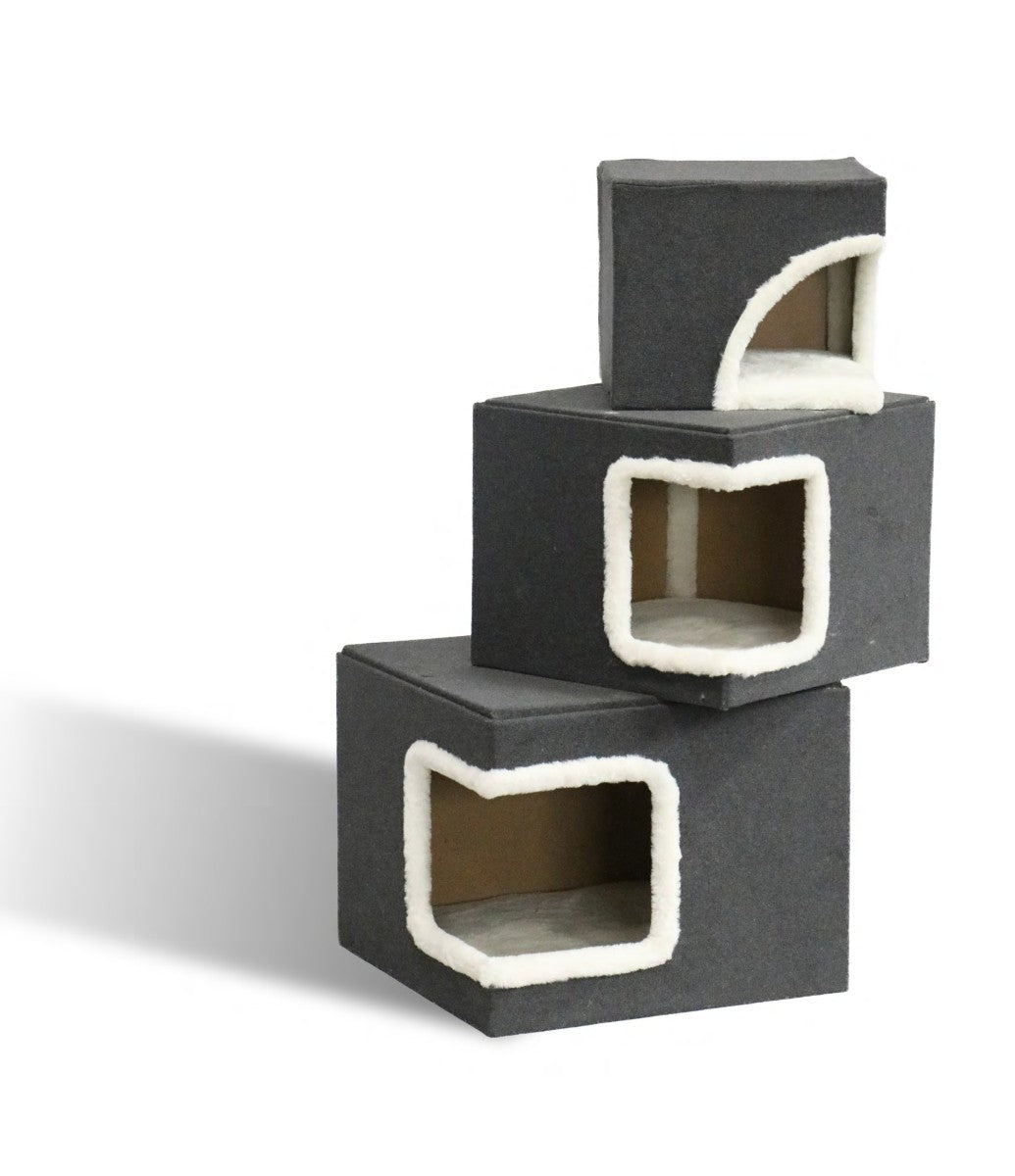 Cat Tree – Classic Serie 7 | Elegant Multi-Level Tower with Memory Foam Beds