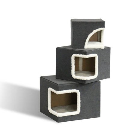 Cat Tree – Classic Serie 7 | Elegant Multi-Level Tower with Memory Foam Beds