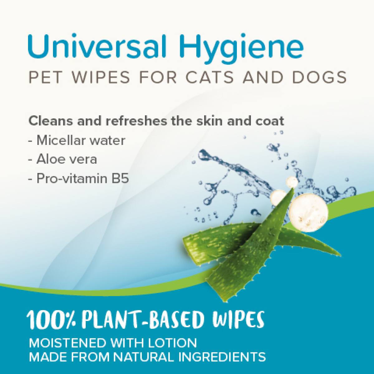 Pet Wipes Universal – 30 All-Purpose Cleaning Wipes for Dogs & Cats