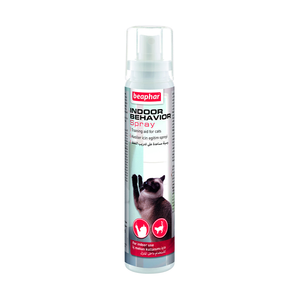Beaphar Indoor Behavior Spray for Cats – 125 ml | Effective Deterrent for Scratching & Chewing